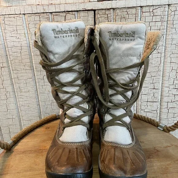 * SALE * Timberland Earthkeepers TimberDry Mount Holly Tall Lace Up Boots 8.5 - Picture 2 of 7